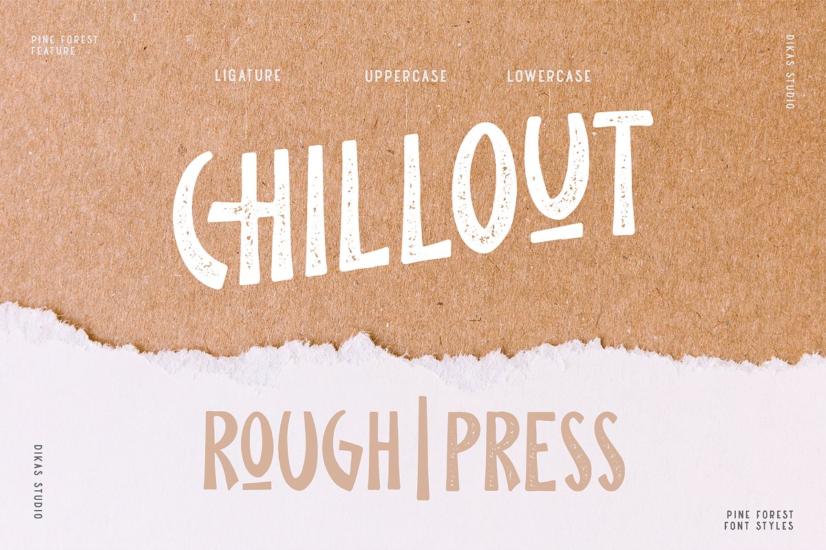 Pine Forest Press Font preview
